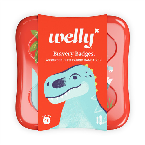 Welly Bravery Badges, Dinosaur, 48 ct (Box of 48)