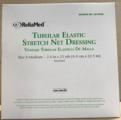 ReliaMed Tubular Elastic Stretch Net Dressing, Medium 24" - 33"  x 25 yds. (Chest, Back, Perineum and Axilla)