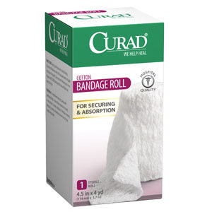 Curad Cotton Bandage Roll, 4.5" x 4 yd