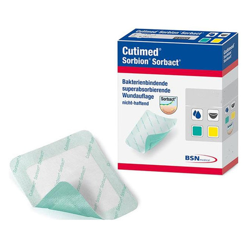 Cutimed Sorbion Sorbact Wound Dressing, 8" x 8"
