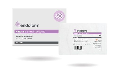 Endoform Natural Template, 2" x 2".