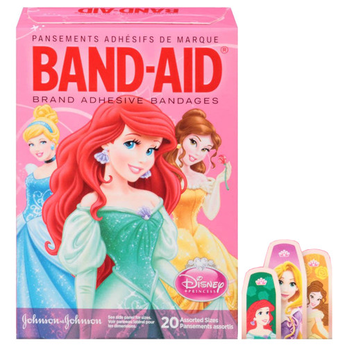 Band-Aid Princess Waterproof Adhesive Bandages (Box of 15)