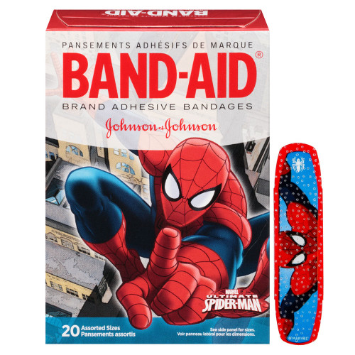 Band-Aid Decorative Spiderman Assorted 20 ct. (Box of 20)