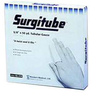 Surgitube Tubular Gauze Bandage, Size 2 White, 7/8" x 5 yds. (Large Fingers and Toes)