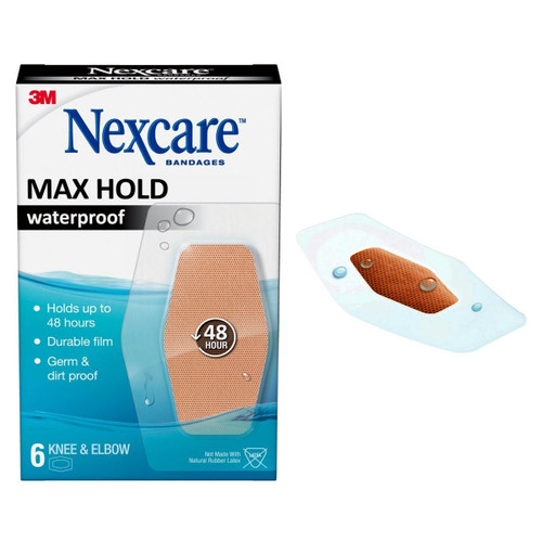Nexcare Max Hold Knee and Elbow Bandage 6 ct (Box of 6)