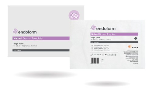 Endoform Natural High Flow, 8.5" x 6" (Box of 10)