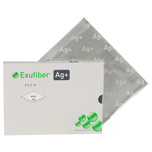 Exufiber AG Gelling Fiber Wound Dressing, 2" x 2"