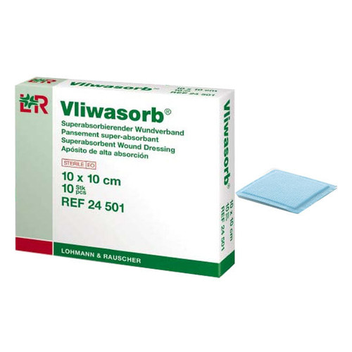 Vliwasorb Super Absorbant Dressing, 4" x 4" (Box of 10)