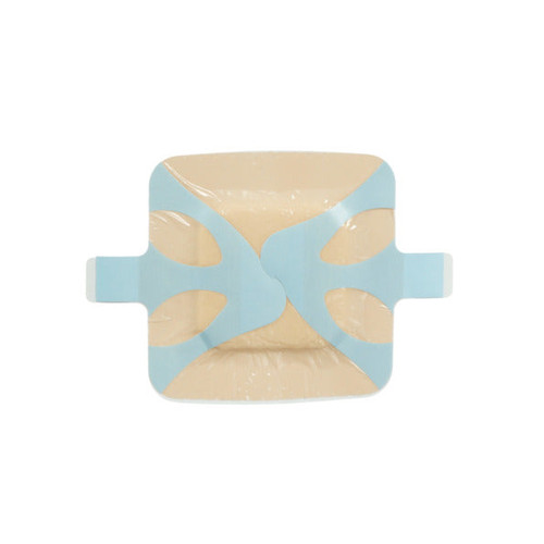 3M Tegaderm Silicone Foam Border Dressing, 4" x 4", Pad Size 2 3/8" x 2 3/8" (Box of 10)