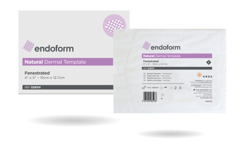 Endoform Natural Template, Fenestrated, 4" x 5"
