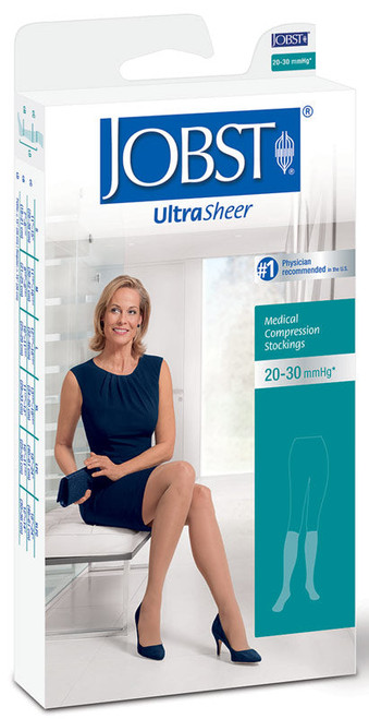 UltraSheer Knee-High Firm Compression Stockings X-Large, Natural