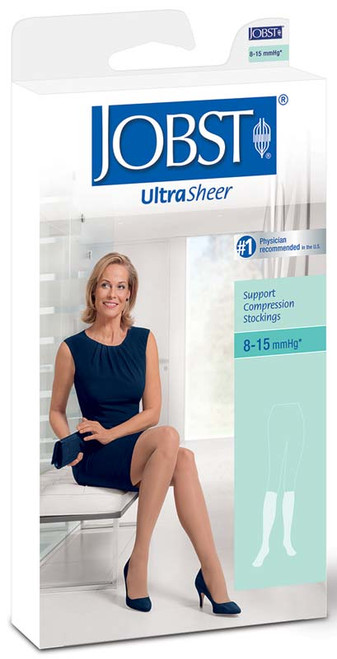 UltraSheer Knee-High Extra-Firm Compression Stockings X-Large, Suntan