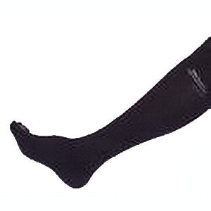 Soft, Knee High, Open Toe, 30-40, Sz 5, Reg, Black
