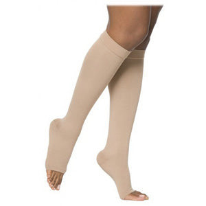 862C Essential Opaque Calf, 20-30mmHg, Open Toe, Medium, Long, Crispa