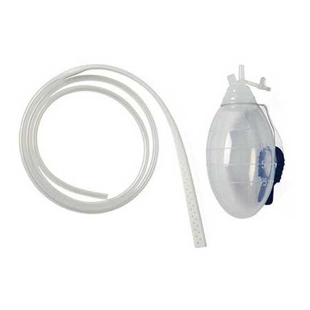 Jackson-Pratt Flat Silicone Drain without Trocar, 100cc, 10mm, Full Perforations