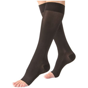 UltraSheer Knee-High Compression Stockings, Large, 30-40 mmHg, Classic Black
