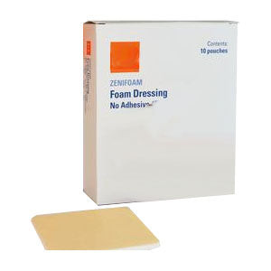 ZeniFoam Polyurethane Foam Dressing, 8" x 8" (Box of 10)