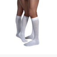 Activewear 20-30 Knee High, Clsd, Lrg, Full, White