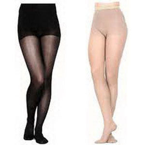 842P Style Soft Opaque Pantyhose, 20-30mmHg, Women's, Small, Long, Black