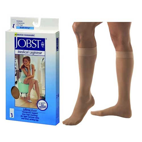 UltraSheer Knee-High, 15-20, Petite, Small, Closed, Natural