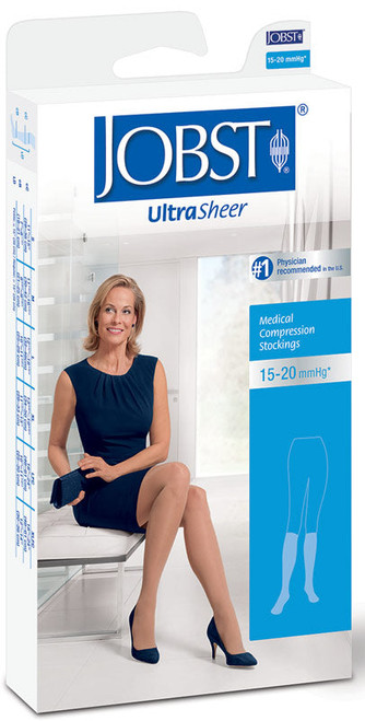 UltraSheer Women's Knee-High Moderate Compression Stockings Medium, Suntan