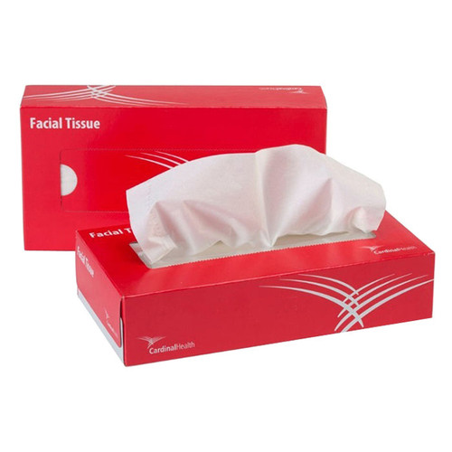 Cardinal Health Premium 2-Ply Facial Tissues, 8" x 8.3" (Box of 100)