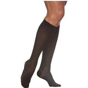 783C Style Sheer Calf, 30-40mmHg, Women's, Large, Short, Black