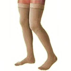 Ultrasheer Thigh w/Sil.Band,20-30,Clsd,Xlg,Suntan