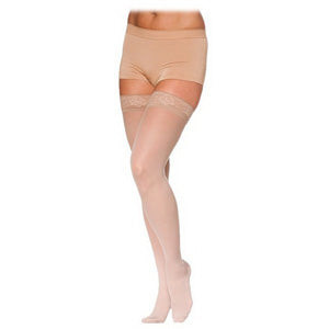 782N Style Sheer Thigh, 20-30mmHg, Women's, Small, Short, Natural