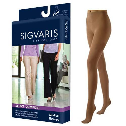 862P Essential Opaque Pantyhose, 20-30mmHg, Women's, Small, Short, Suntan