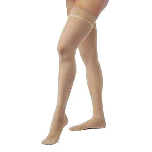 782N Style Sheer Thigh, 20-30mmHg, Women's, Large, Long, Suntan