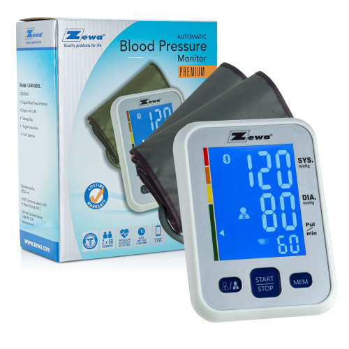 Zewa's Premium Automatic Blood Pressure Monitor, with Two Cuffs