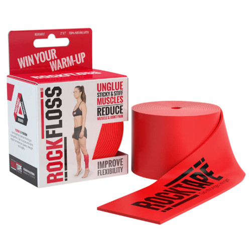 RockFloss Latex Muscle Floss Band, 2" x 7'