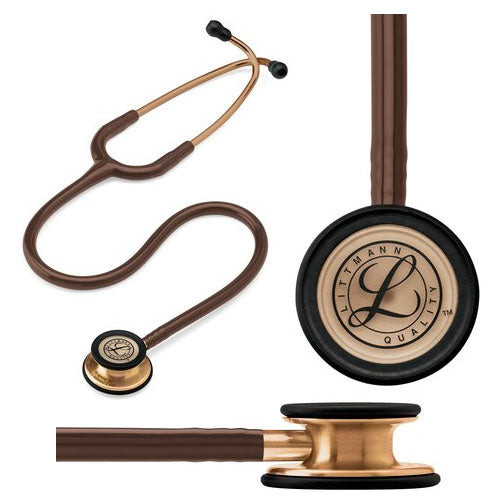 Littmann Classic III Stethoscope, Copper-Finish Chestpiece, Chocolate Tube, 27"