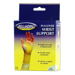Bell-Horn Elastic Pullover Wrist Support, Small 5-1/2" - 6-1/2'' Wrist Circumference, Beige