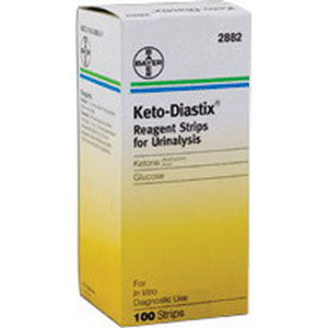 Keto-Diastix Reagent Test Strip (100 count)