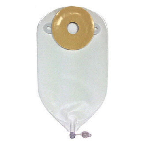 Special 1-Piece Post-Op Adult 24 Ounce Urinary Pouch 2-1/8" Pre-Cut Opening Flutter Valve Minimal Convexity (Box of 10)