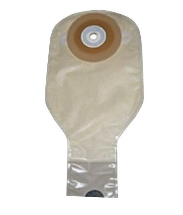 Nu-Flex Oval E Convex Drain Pouch Trim-To-Fit  1- 3/4" x 3 - 1/4", with 1/2" Starter Hole (Box of 10)