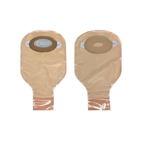 Nu-Flex Drain Pouch Custom Pre-Cut 1" Round Opening With Barrier, Extra Deep Convexity (Box of 10)