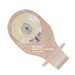 MiniMax Cut-To-Fit 1/2"-1-1/2" Shallow Convex, Opaque Drainable Pouch (Box of 5)