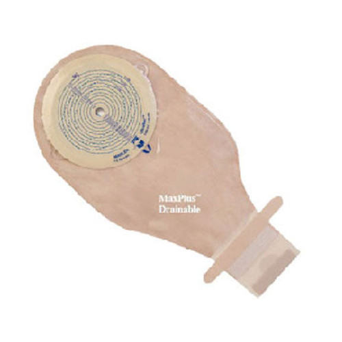 Max Plus Flat Ileo Drain Pouch with Filter, 3-1/4" Cut-To-Fit, Opaque (Box of 5)