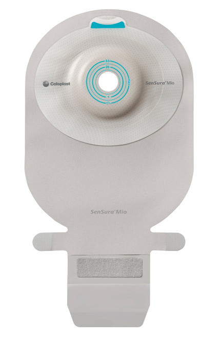 SenSura Mio 1-Piece EasiClose WIDE Outlet, Soft Convex, Maxi, Opaque With Inspection Window, Pre-cut 7/8" (21 mm) (Box of 10)