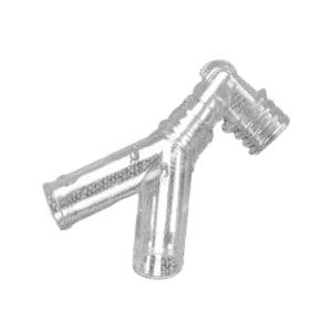 AirLife Adult Y Connector with Elbow 22 mm O.D. (Case of 50)