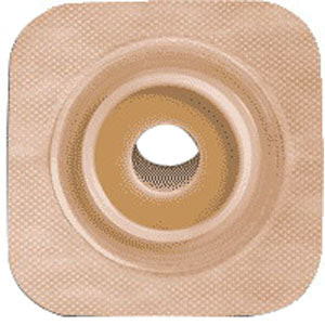 Sur-fit Natura Stomahesive Flexible Pre-cut Wafer 4" x 4" Stoma 1" (Box of 10)