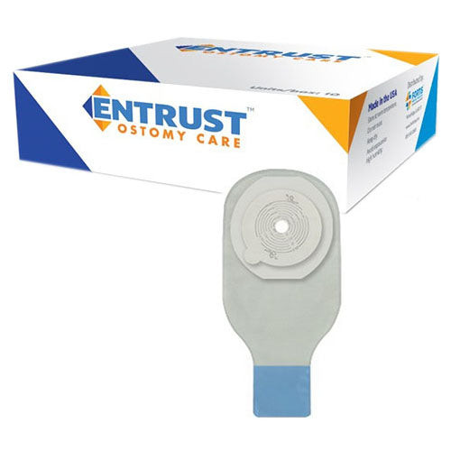 Entrust 1 Piece 1-1/4", Transparent, Extended Wear, 12", Drainable, Dual HC. (Box of 10)