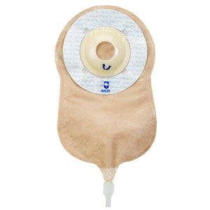 UltraLite One Piece Urostomy Pouch with Skin Shield Barrier Convex, 1-5/8" Opening Transparent (Box of 10)