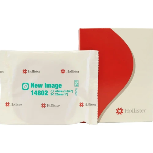 Hollister New Image Convex Flextend Skin Barrier, Cut to Fit, 44 mm Flange, Up to 1" Opening (Box of 5)