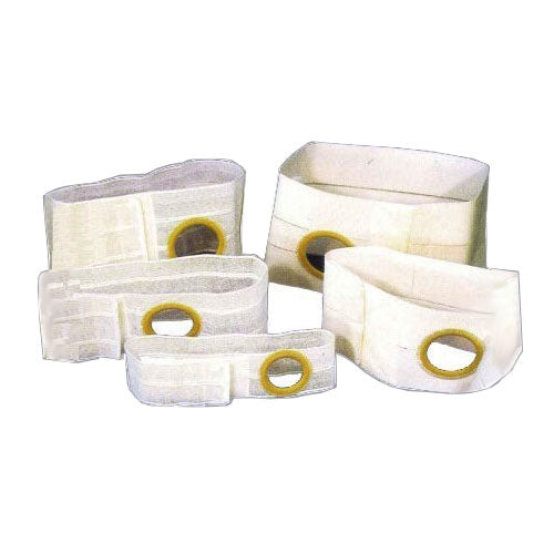 Special Nu-Form Beige 8" Support Belt 2-1/4"  Opening Placed 2-3/4" From Bottom Left, Large, Cool Comfort Elastic