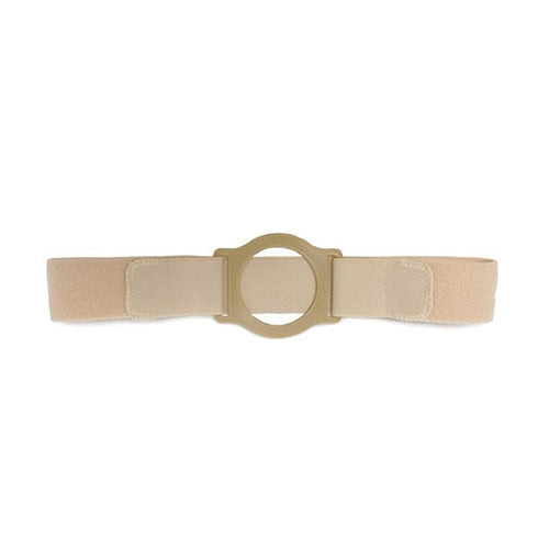 Nu-Comfort 2" Wide Beige Support Belt 2-7/8" I.D. Ring Plate 32"-35" Waist Medium, Latex-Free