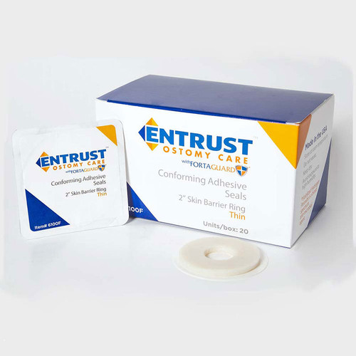 Skin Barrier Ring 2", Thin with Fortaguard (Box of 20)